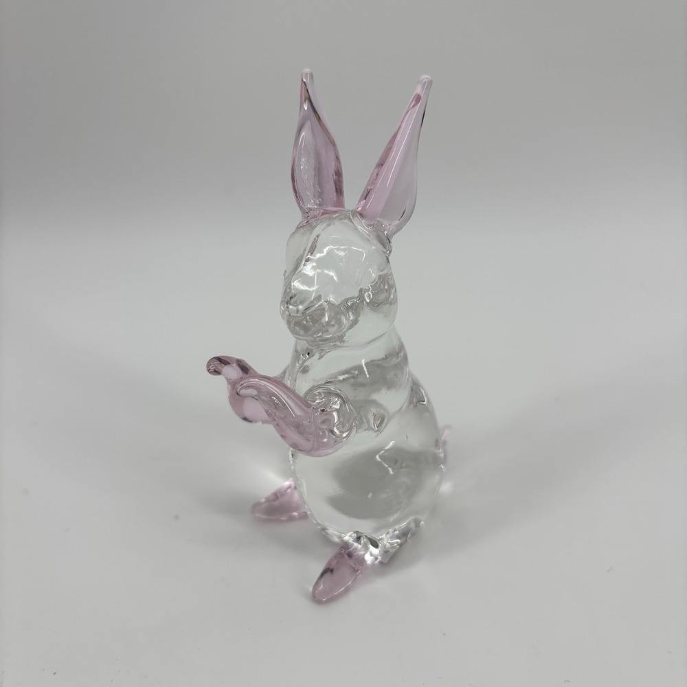 3.5 In Crystal Rabbit Bunny Figurine Collectibles Spring Easter Bunny Decor‎